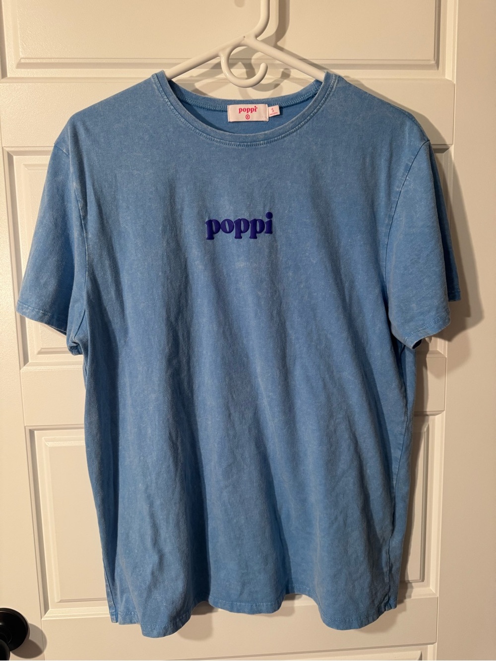 Poppi Taste the Future 100% Cotton T-Shirt, Blue, Size Small
